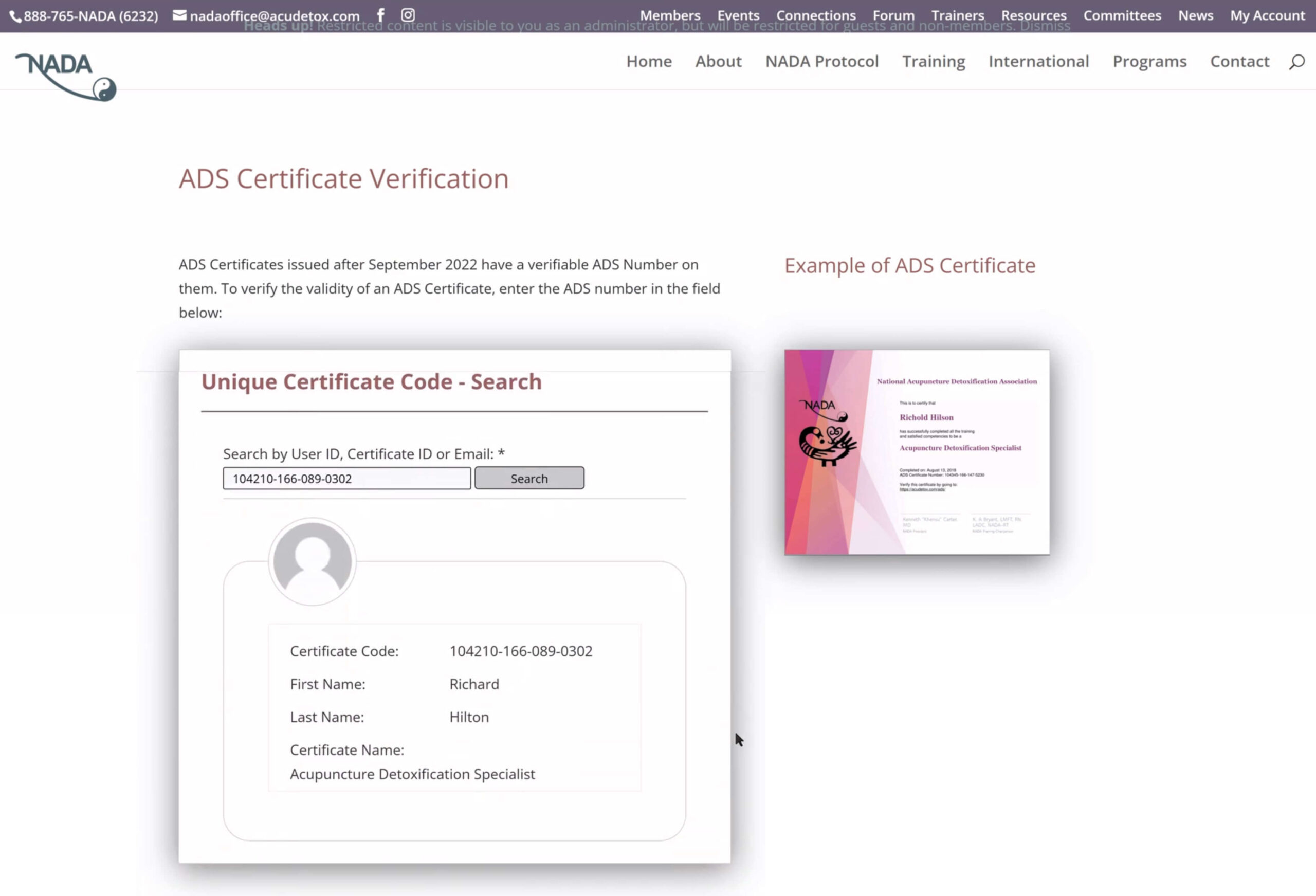 certificate Verification